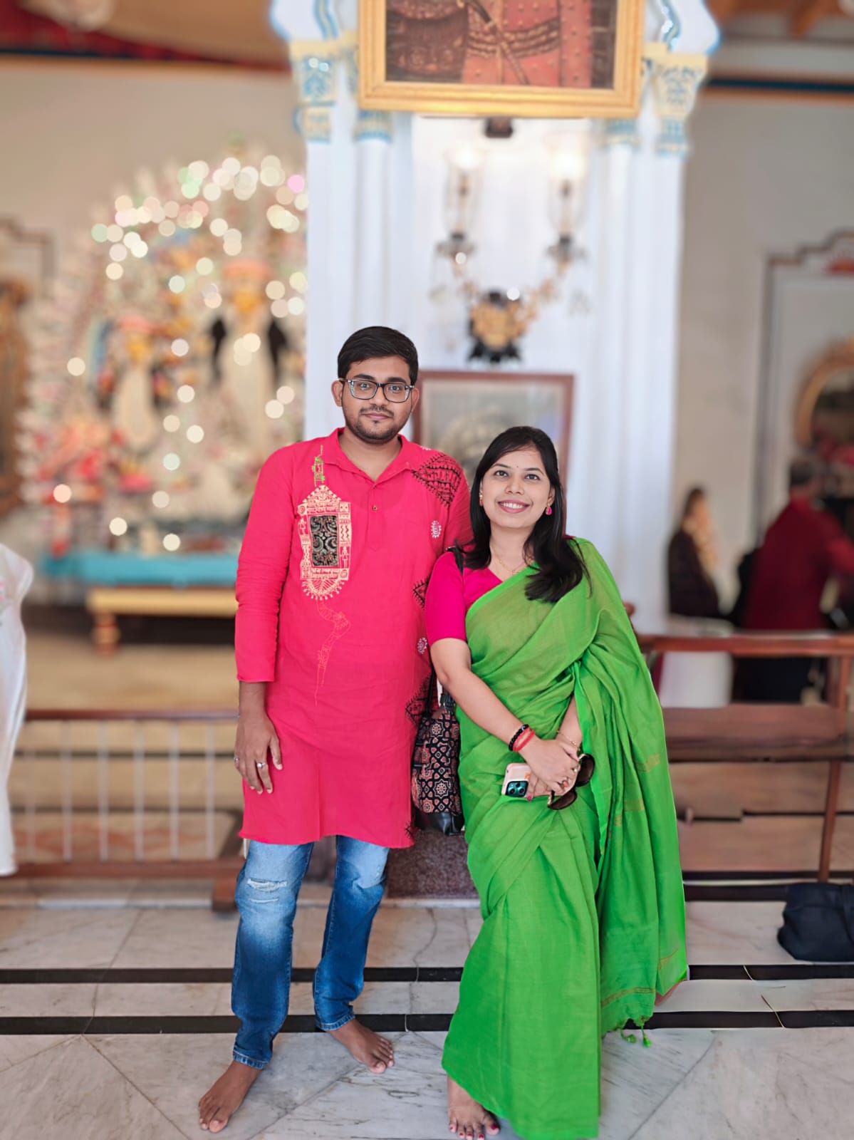 Soumya and Senjuti together at home